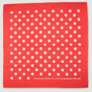 Black Keys Polka Dot Scarf/Handkerchief